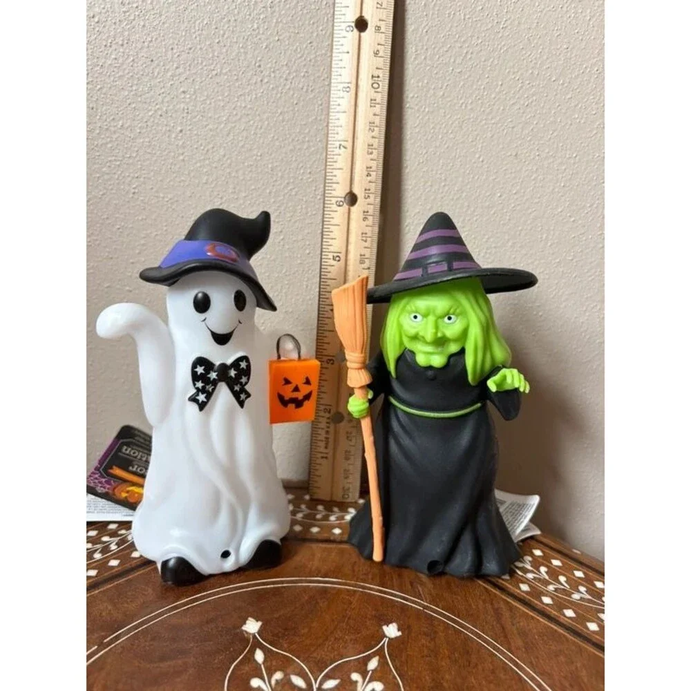Motion Activated Light Up Plastic Ghost Witches